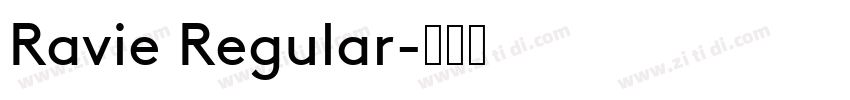 Ravie Regular字体转换